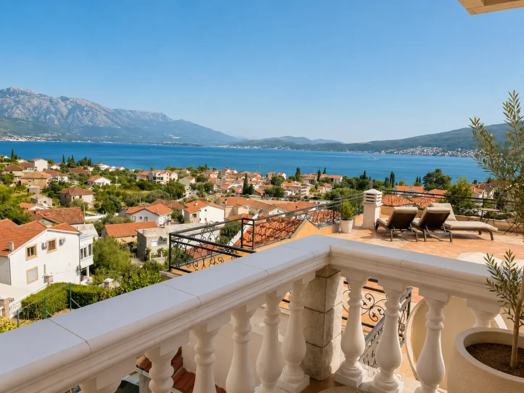 smještaj sa terasom i pogledom na more